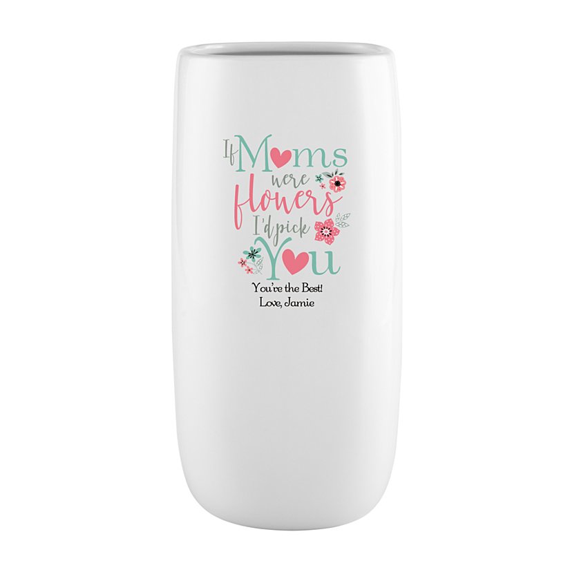 You're My Pick Personalized Floral Vase