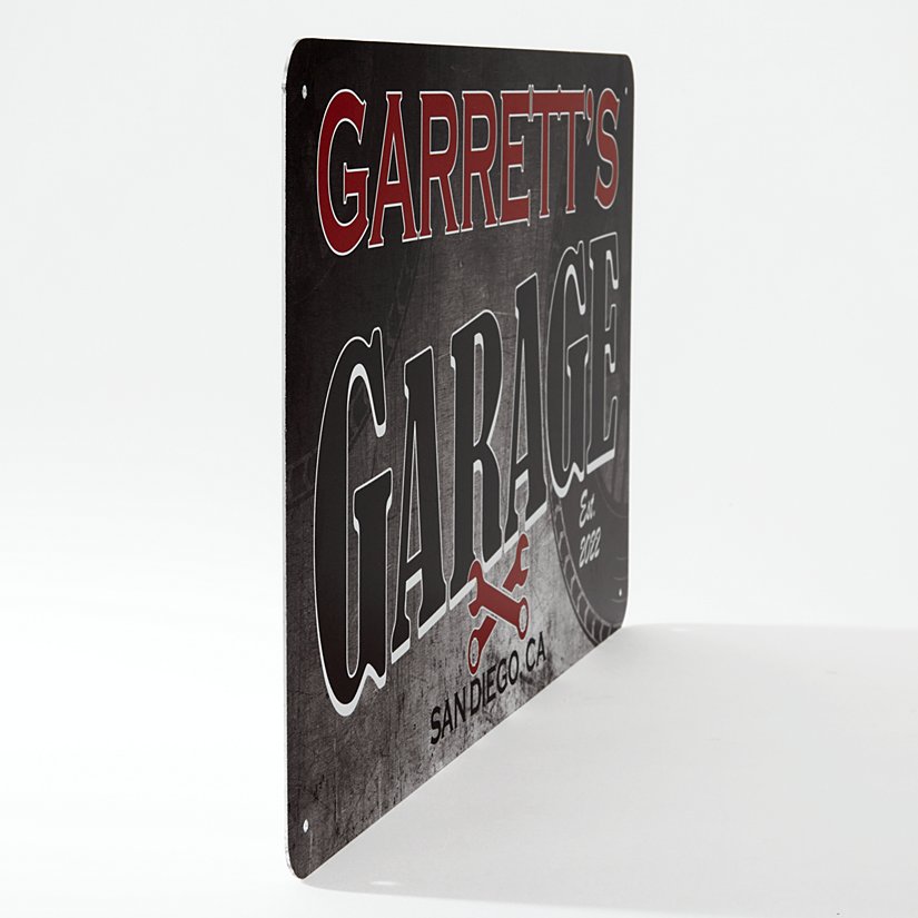 His Custom Garage Metal Sign 3 His Custom Garage Metal Sign
