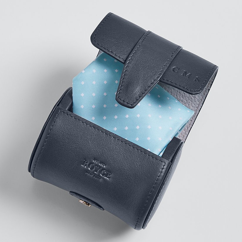 Luxury Leather Travel Personalized Watch and Accessories Roll