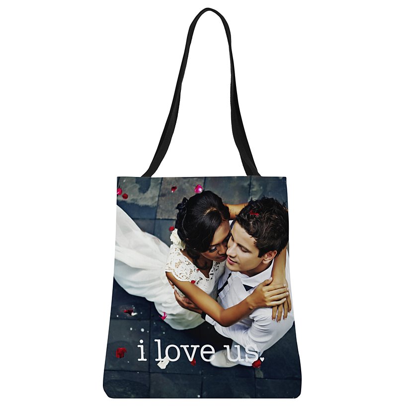 Cherished Moments Wedding Personalized Photo Tote