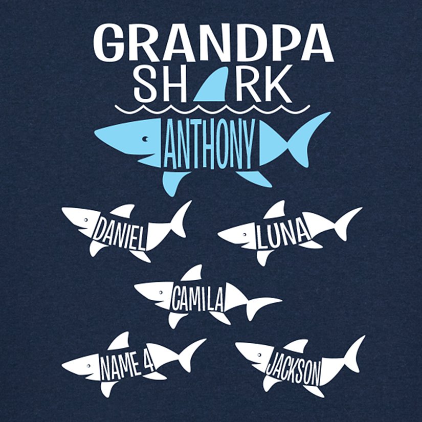 Daddy Shark Personalized Tee