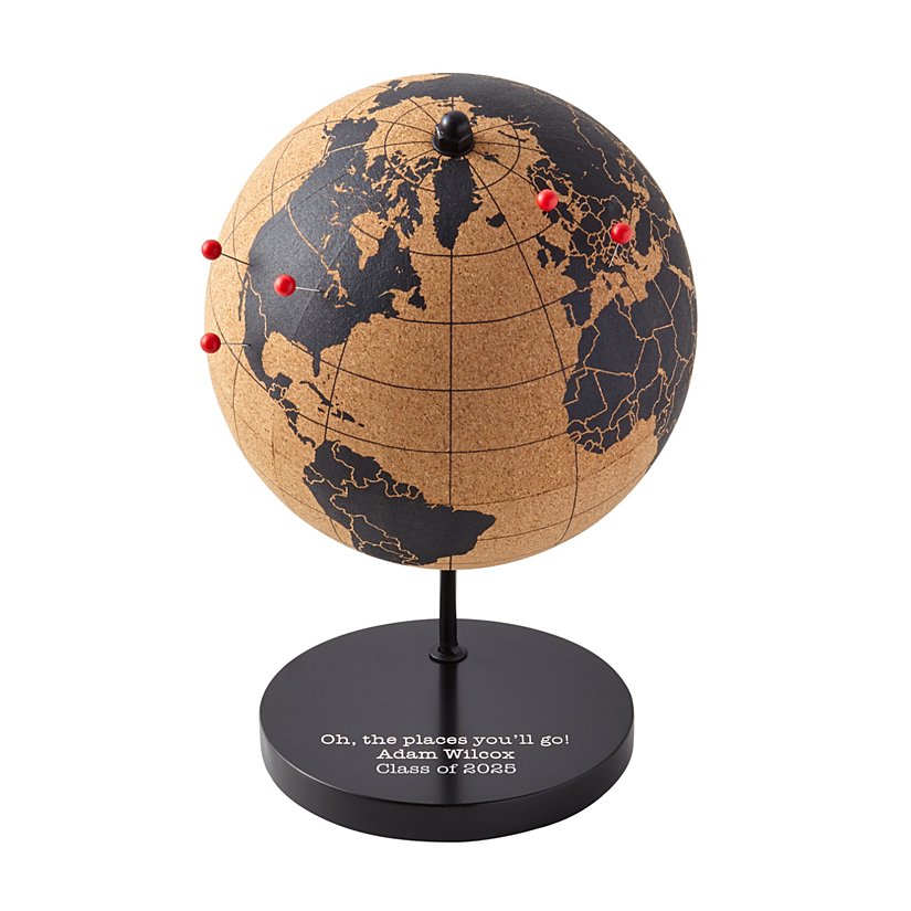 Destinations Explored Personalized Cork Globe