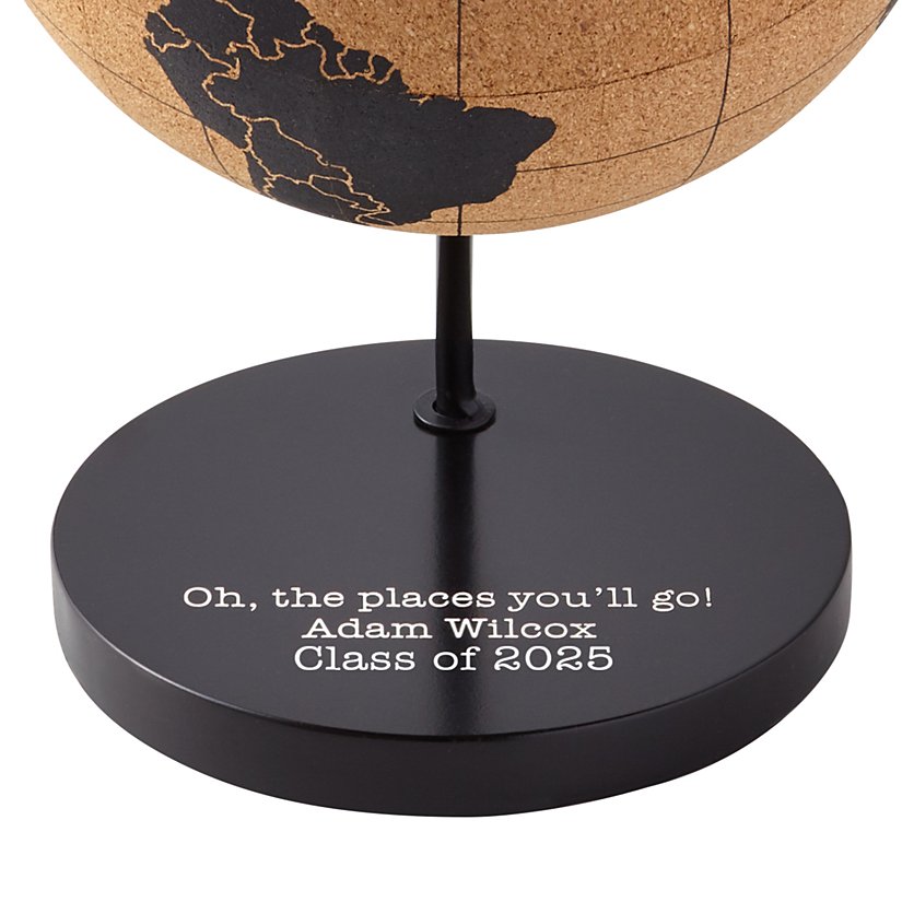 Destinations Explored Personalized Cork Globe 4 Destinations Explored Personalized Cork Globe