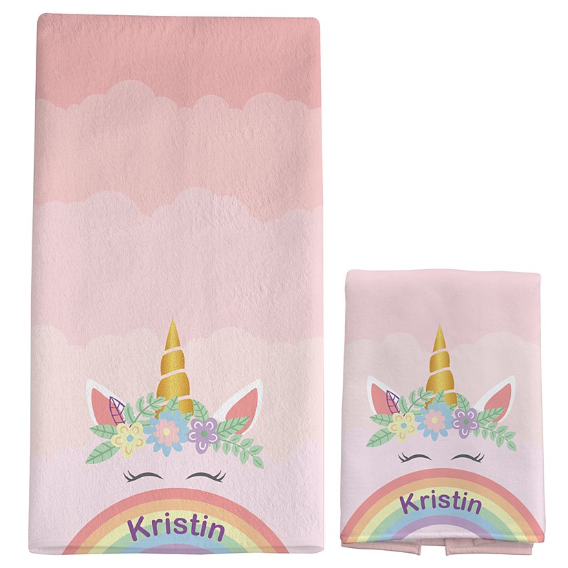 Bath Party Fun Personalized Towel Set