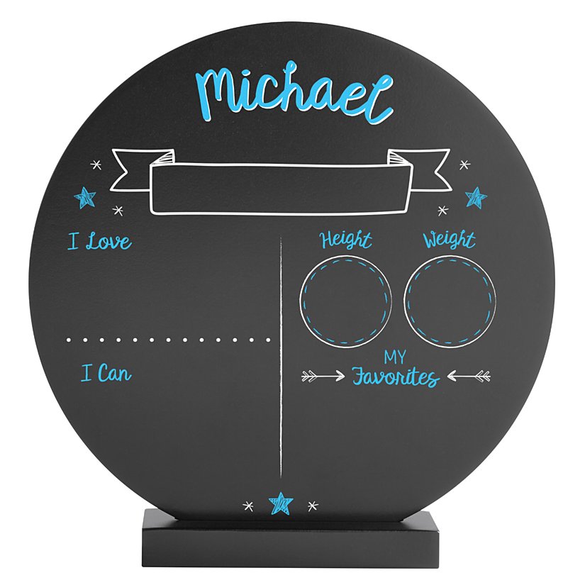 Adorable Growing Moments Personalized Wooden Circle with Stand