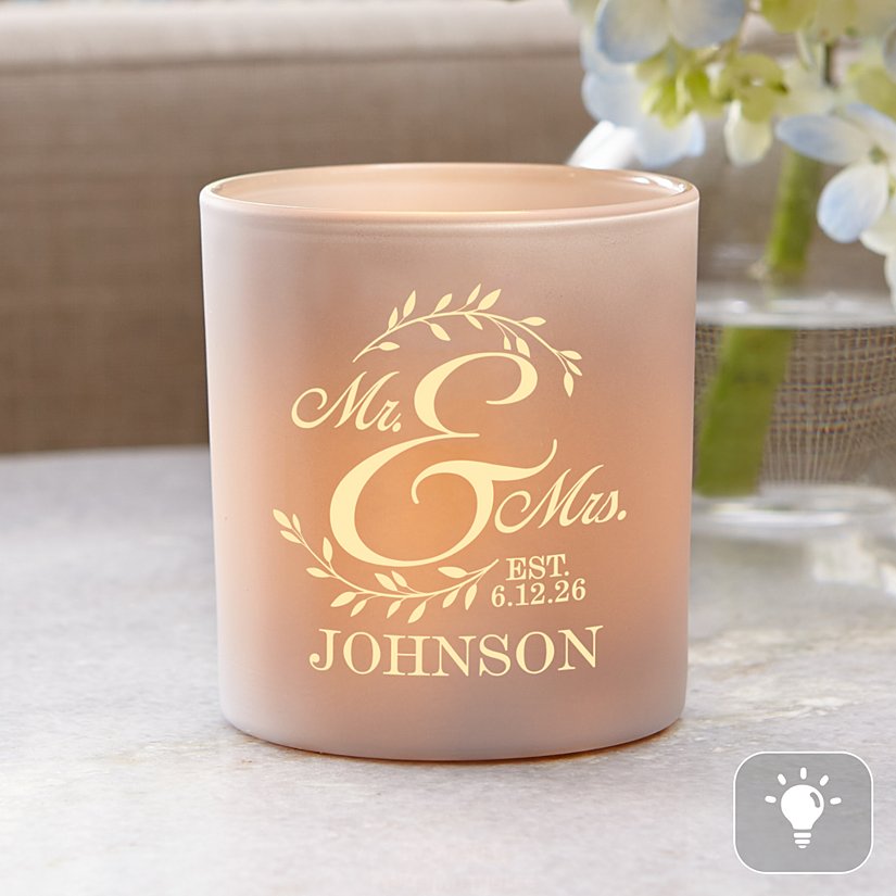 United in Love Personalized LED Votive