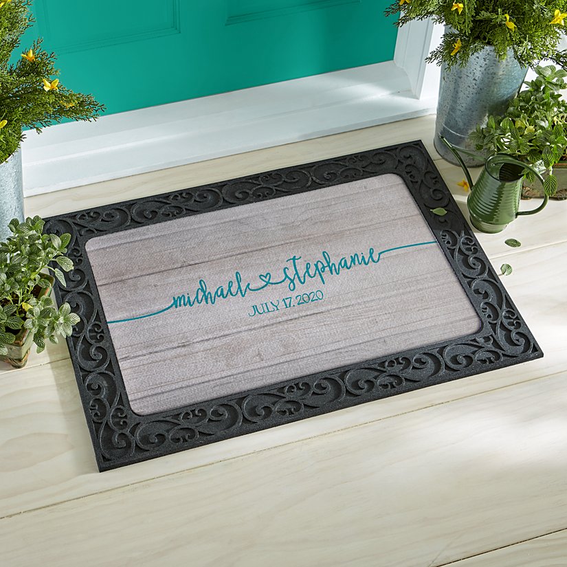 Forever United Personalized Wedding Doormat