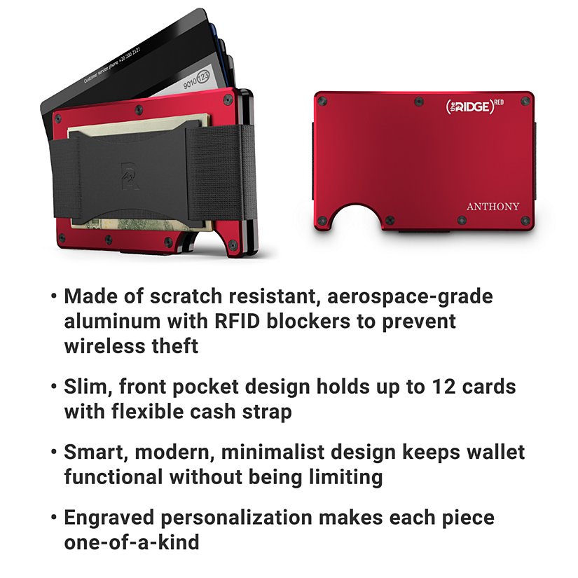 Ridge® Customized Wallet Title + Message