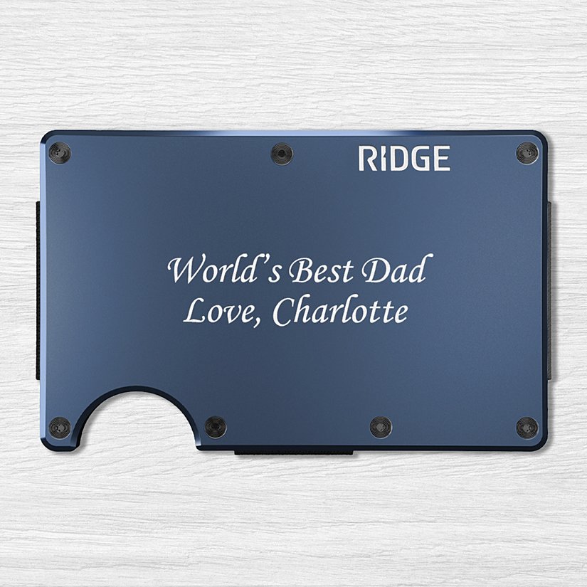 Ridge® Custom Wallet with Script Message