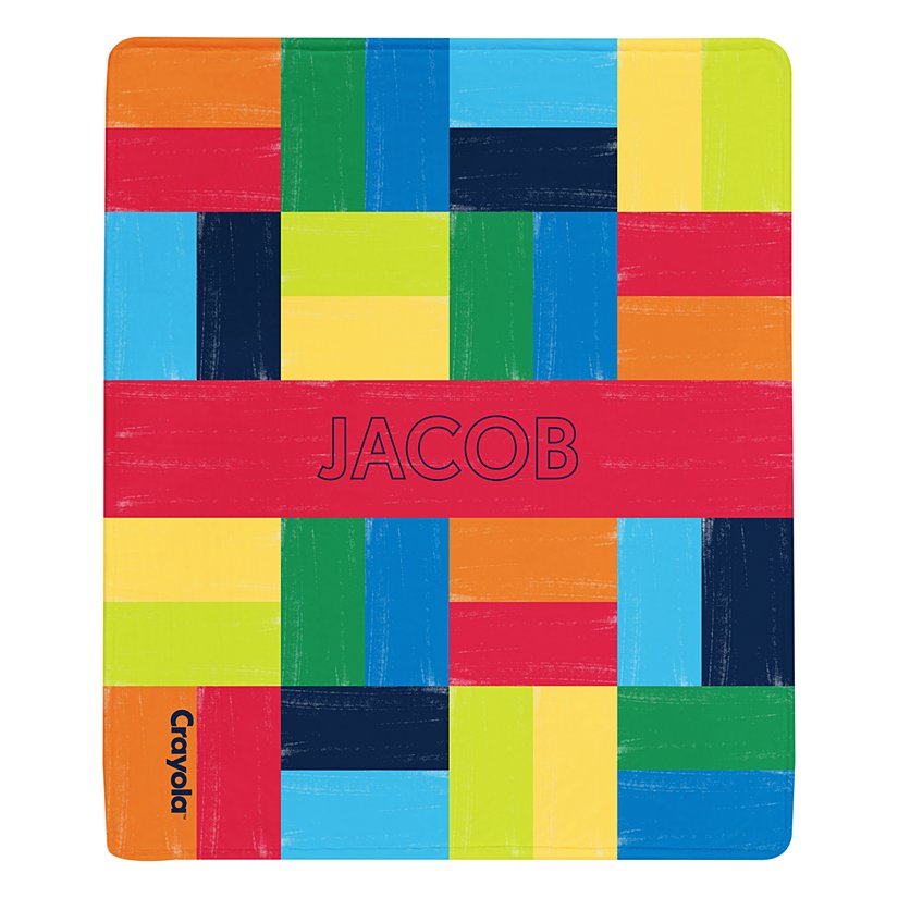 Crayola™ Colorblock Plush Blanket