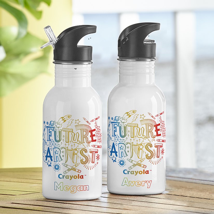 Crayola™ Budding Artist Personalized Water Bottle
