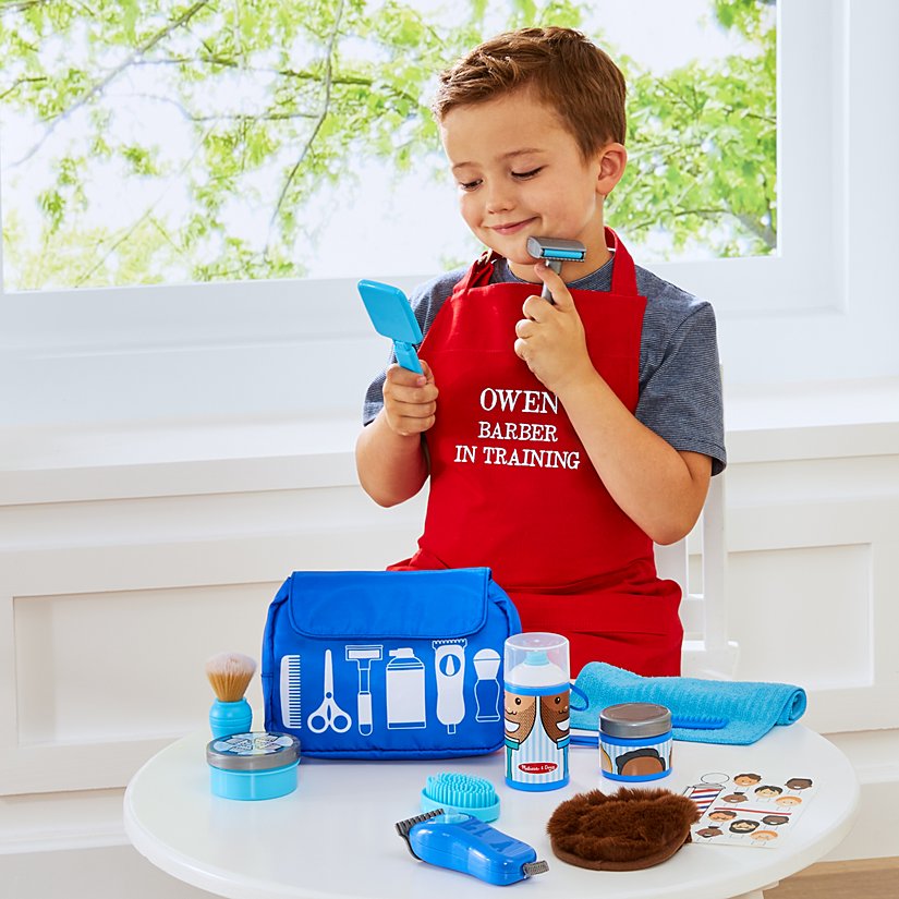 Melissa & Doug® Barber Shop Playset & Apron 3 Melissa & Doug® Barber Shop Playset & Apron