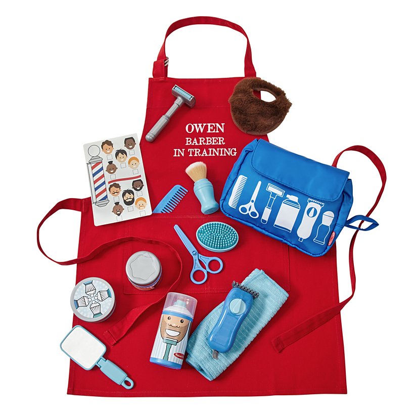 Melissa & Doug® Barber Shop Playset & Apron 4 Melissa & Doug® Barber Shop Playset & Apron