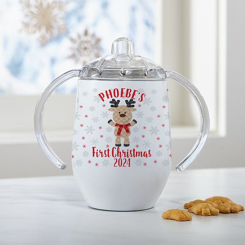 Adorable Deer Personalized Sippy Cup