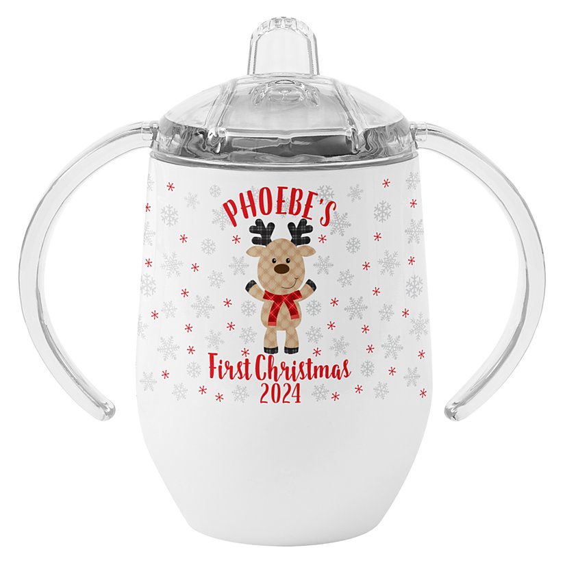 Adorable Deer Personalized Sippy Cup