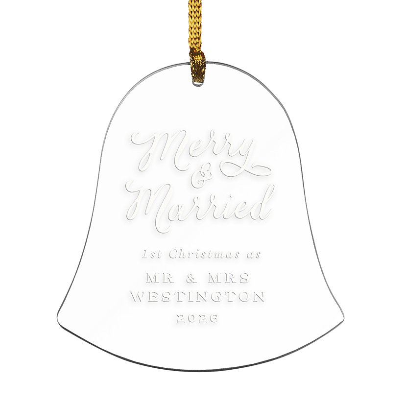 Joyful and United Personalized Bell Ornament