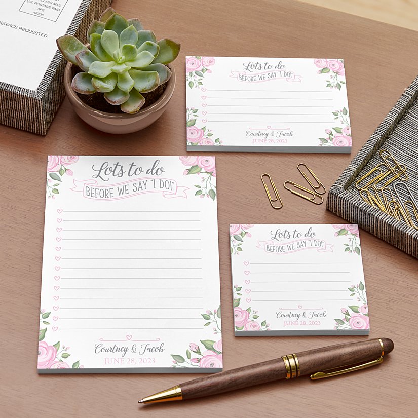Bride's Checklist Personalized Post-It® Notes