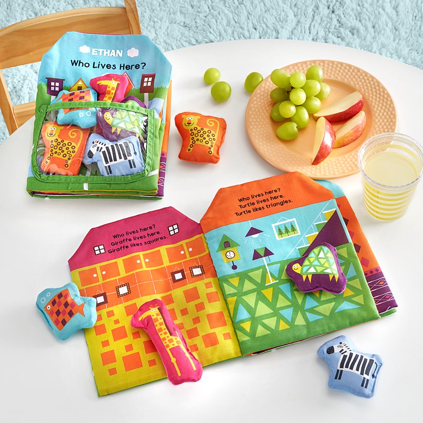 Melissa & Doug® Animal Homes Personalized Cloth Book