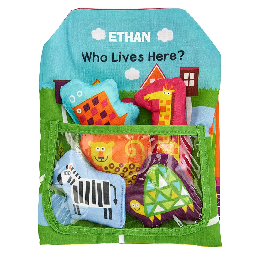 Melissa & Doug® Animal Homes Personalized Cloth Book