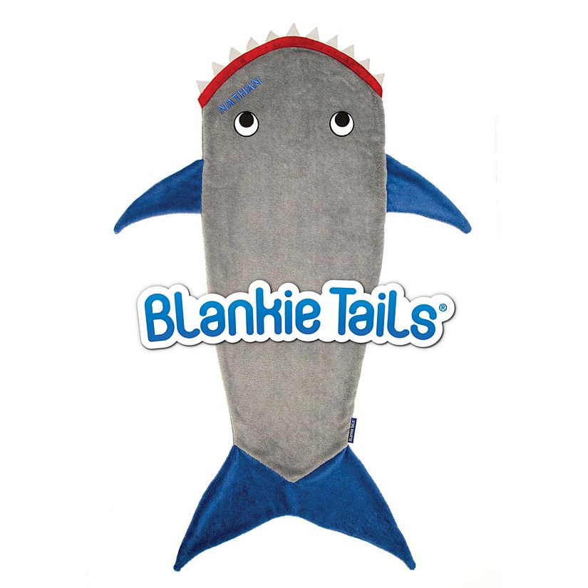 Blankie Tails® Shark Personalized Blanket