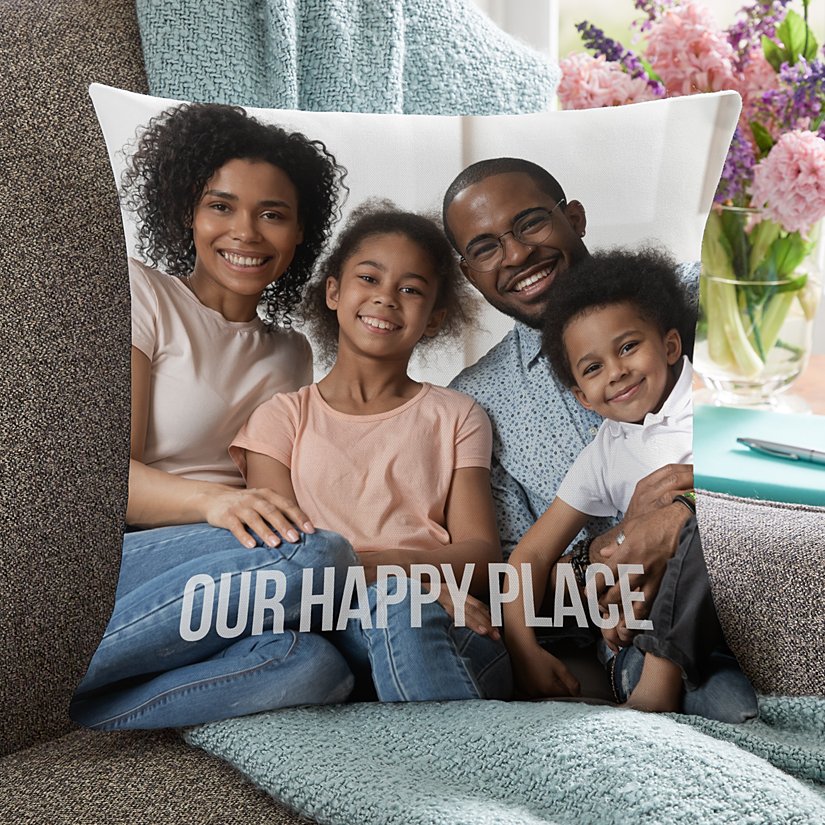 Any Message Photo Cushion