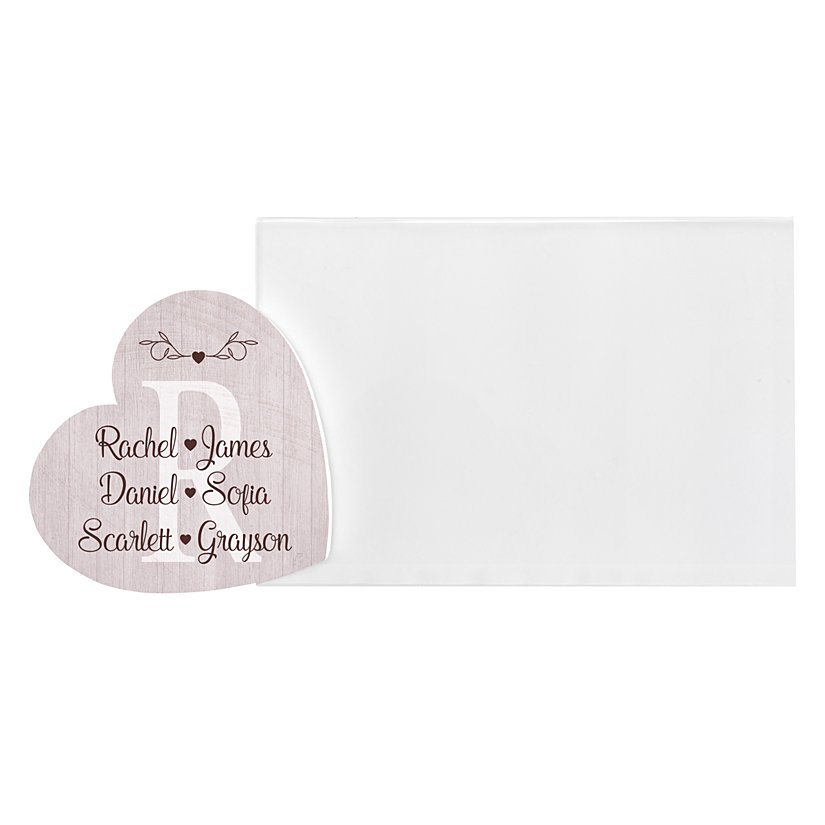 Adorable Family Heart Personalized Photo Frame