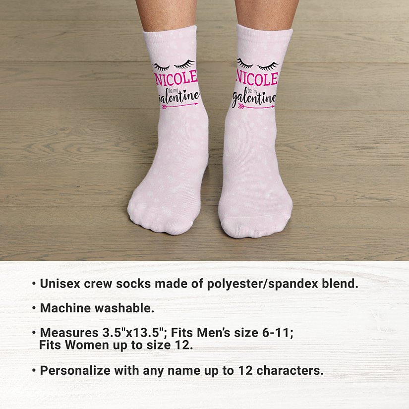 Celebrate Galentine's Day Personalized Socks