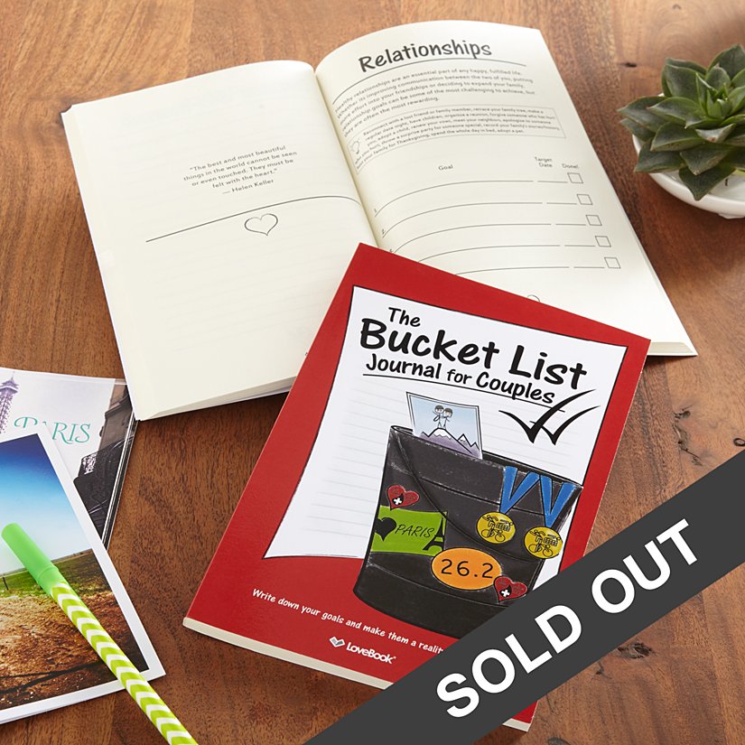 Couples' Personalized Bucket List Journal