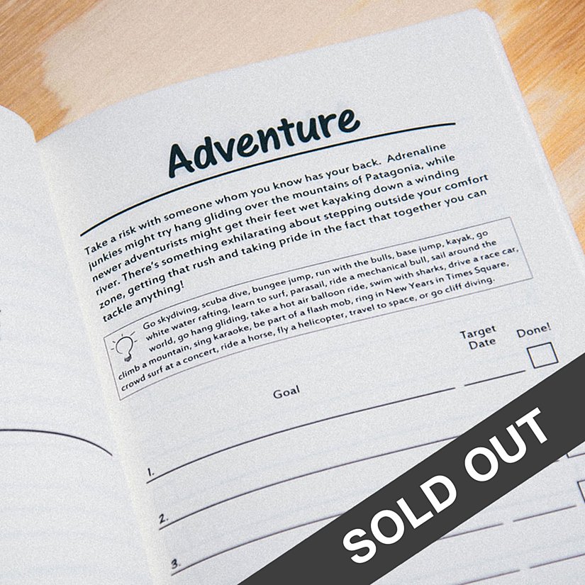 Couples' Personalized Bucket List Journal