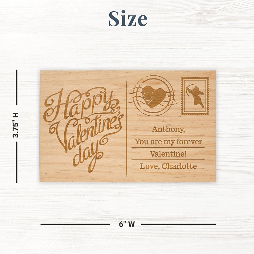 Top Valentine Personalized Wooden Postcard 3 Top Valentine Personalized Wooden Postcard