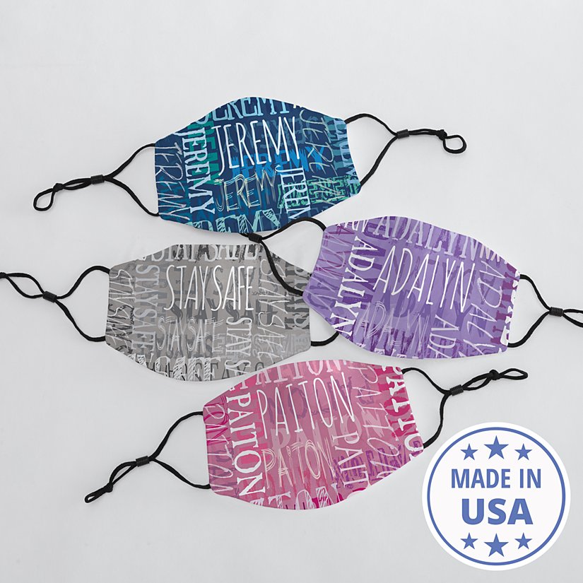 Chic Kids Personalized Face Mask