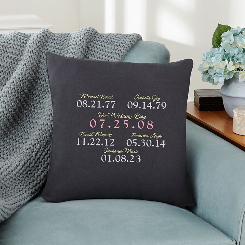 A Day to Remember Personalized Family Throw Pillow