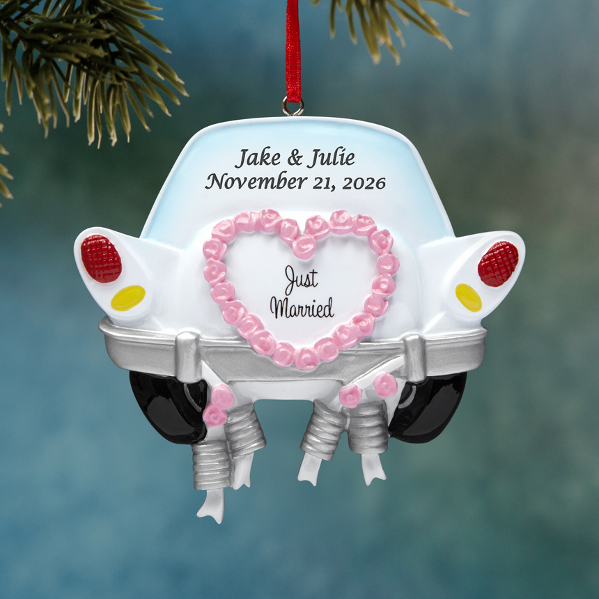 Newlywed Bliss Personalized Ornament