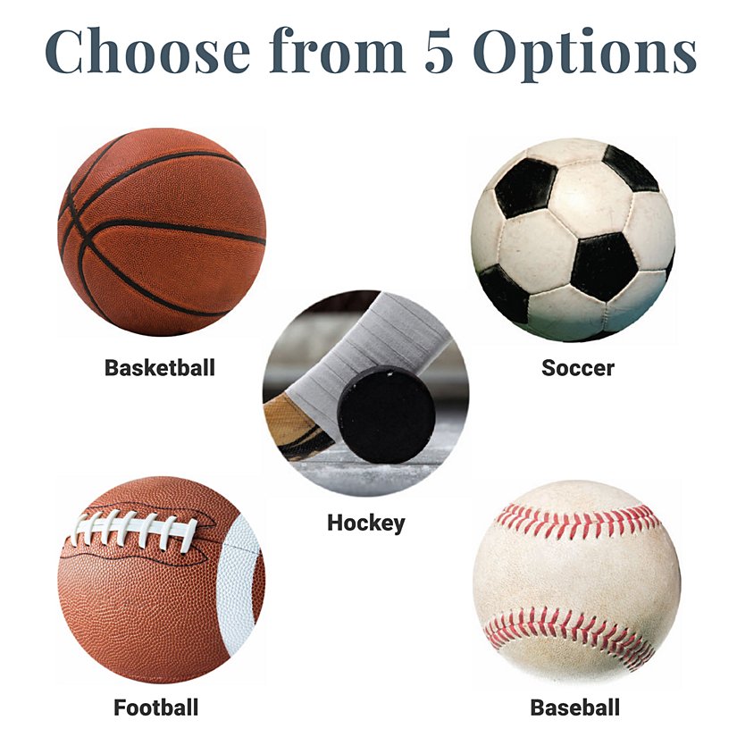 All Star Sports Personalized Circle Ornament