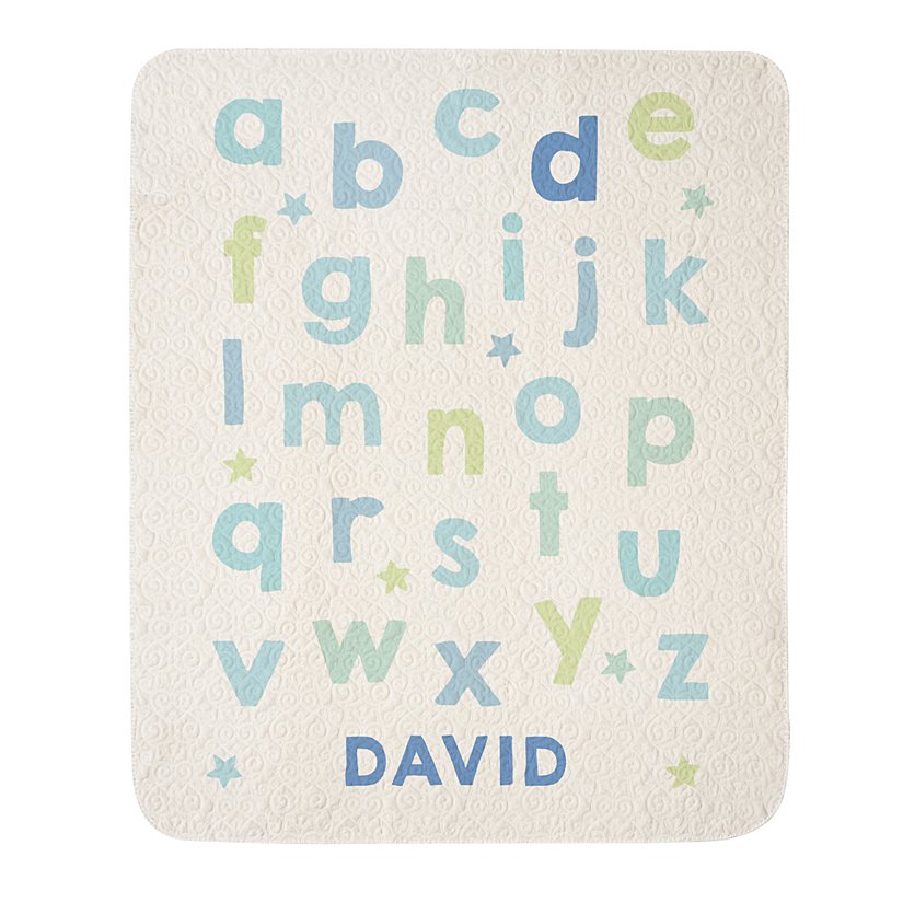 ABC Star Name Quilted Blanket