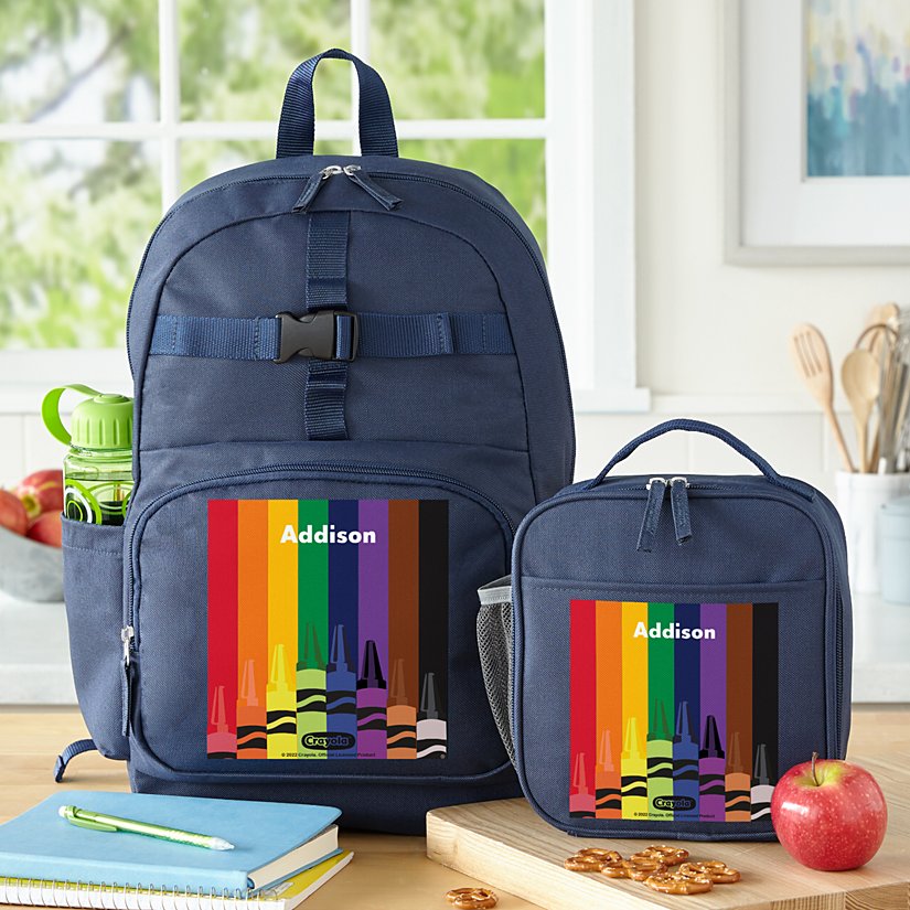 Crayola™  Crayon Pack Rainbow Decal Backpack & Lunchbox