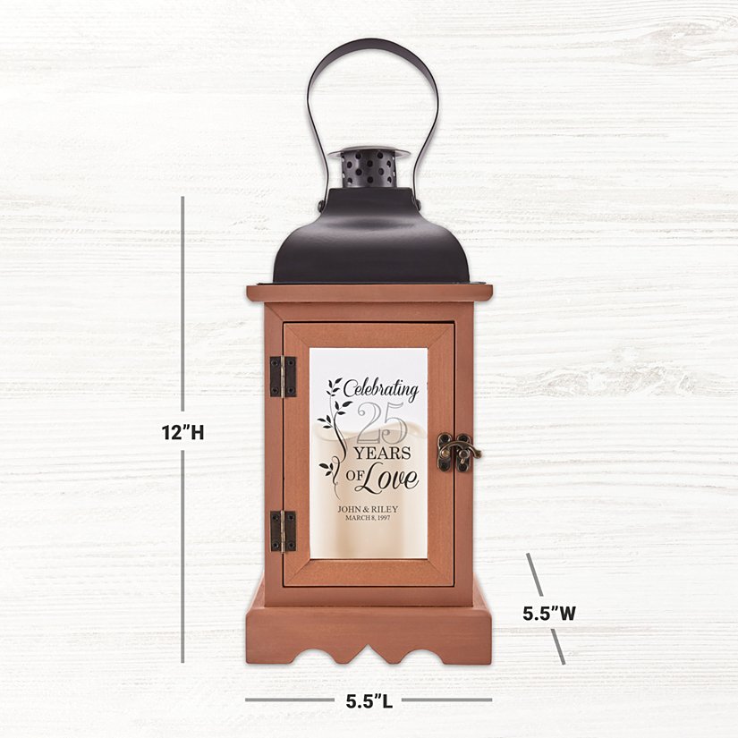 Commemoration of Love Personalized Anniversary Lantern