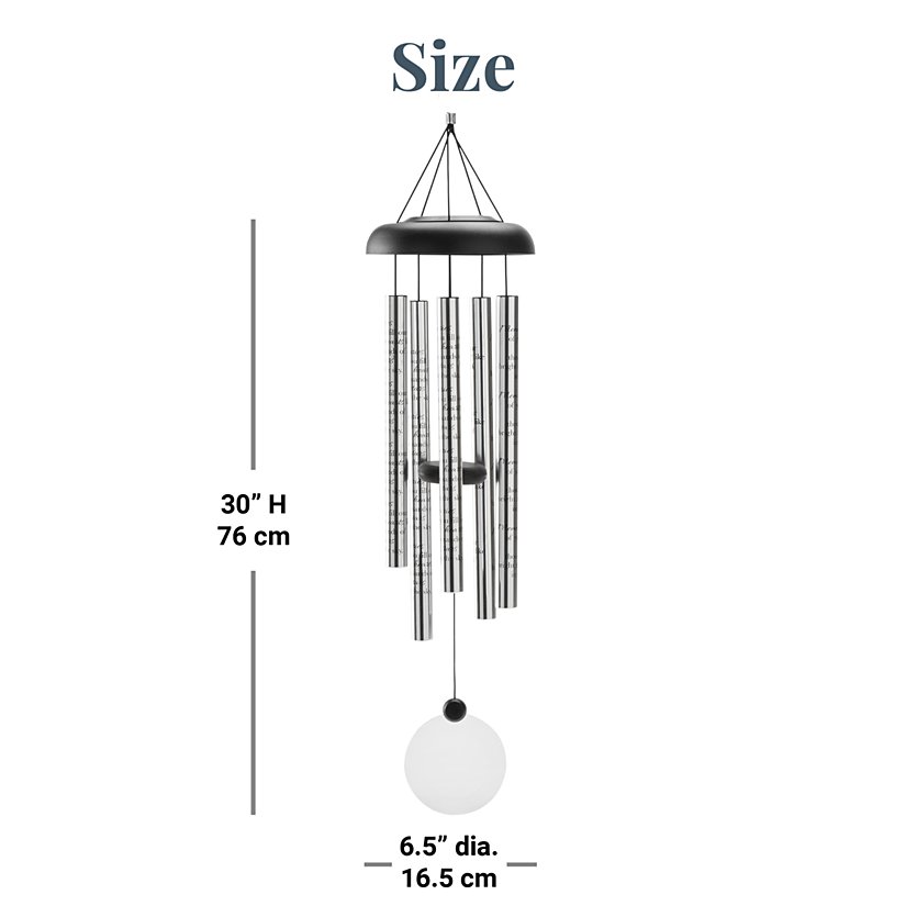 Always and Forever Sympathy Sonnet Solar Wind Chime 3 Always and Forever Sympathy Sonnet Solar Wind Chime