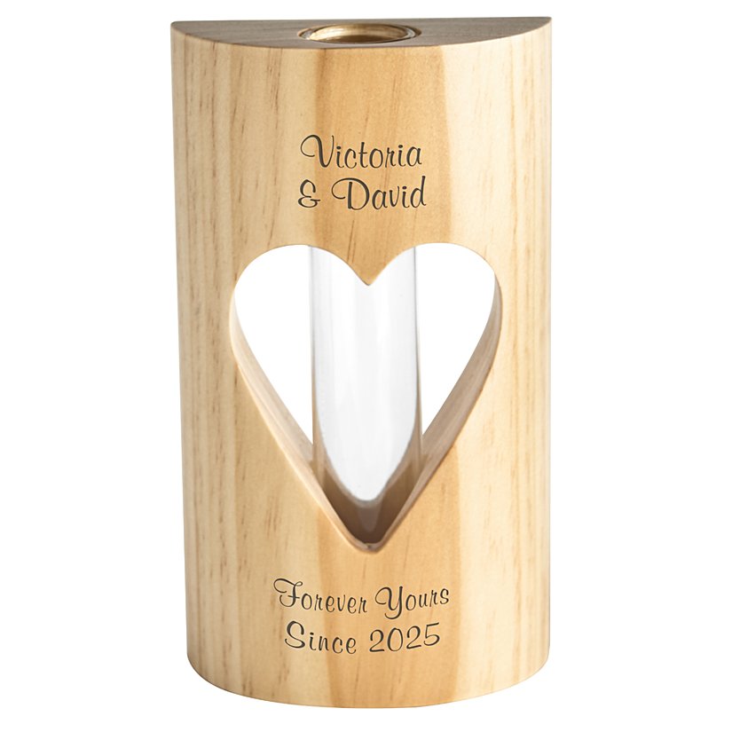 Love's Embrace Personalized Bud Vase 3 Love's Embrace Personalized Bud Vase