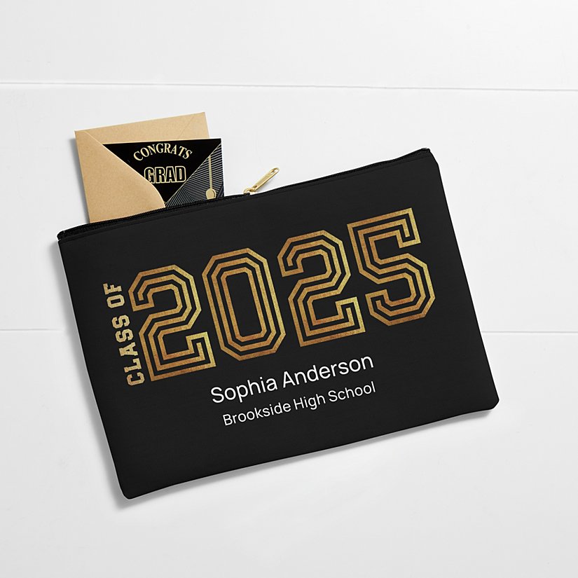 Illuminated Year Graduation Zipper Pouch