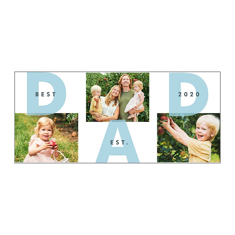 DAD Established Photo Collage Mug