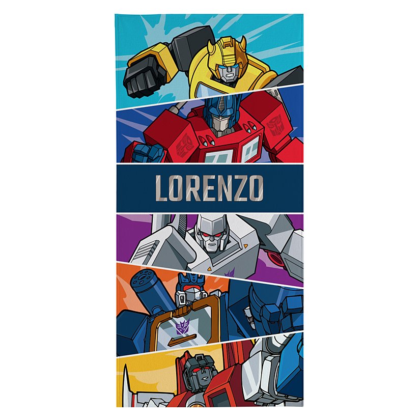 Transformers Character Panel Beach Towel