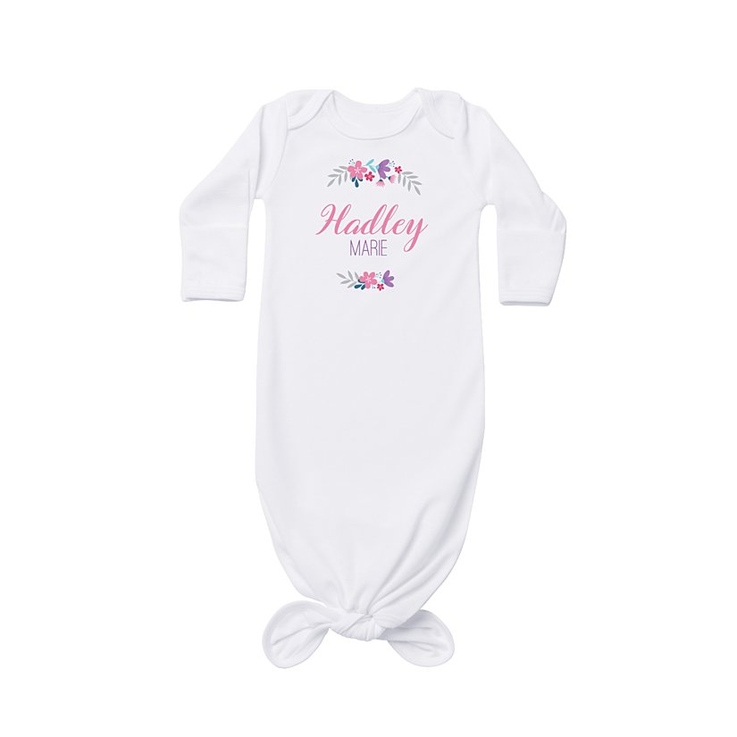 A Garden of Love Baby Knotted Gown 3 A Garden of Love Baby Knotted Gown