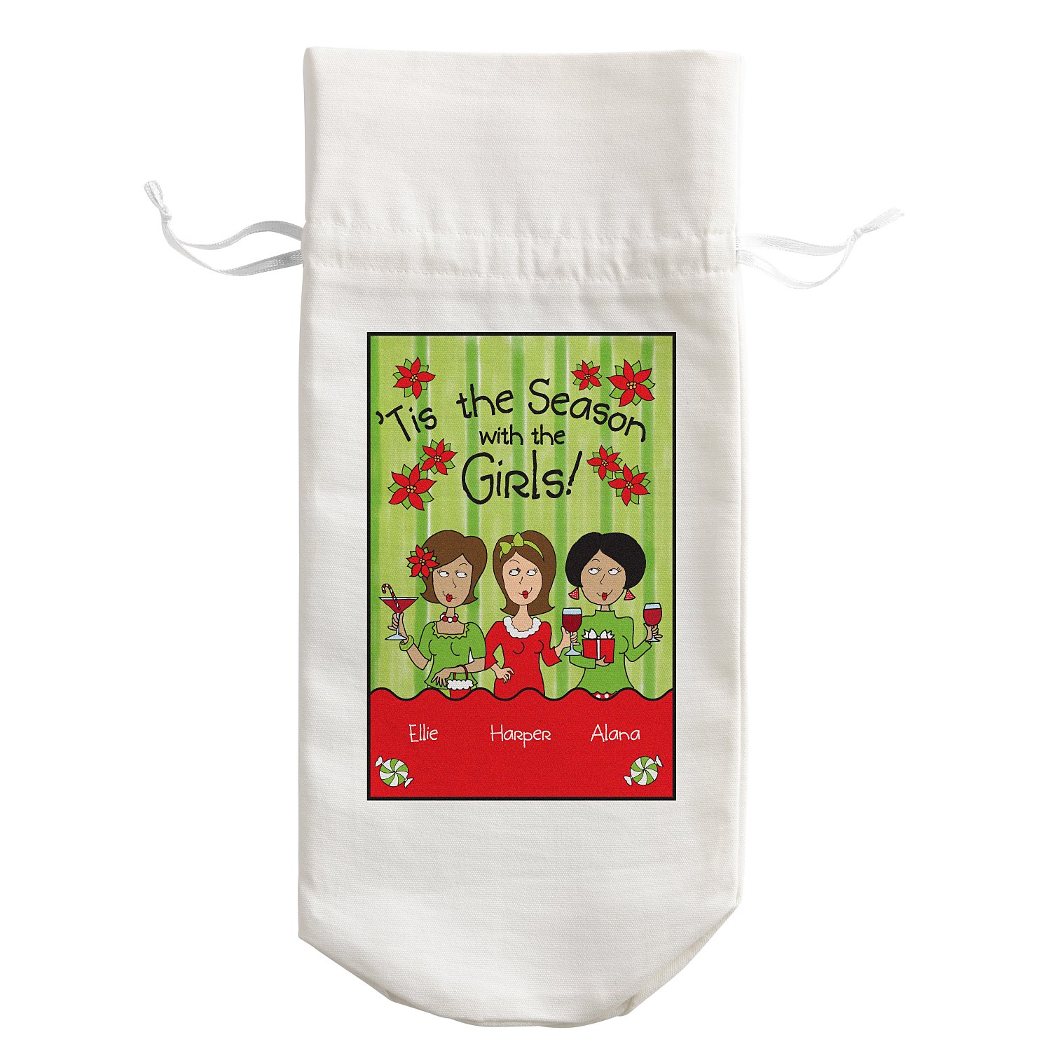 'Tis the Season with the Girls Wine Bag - 3