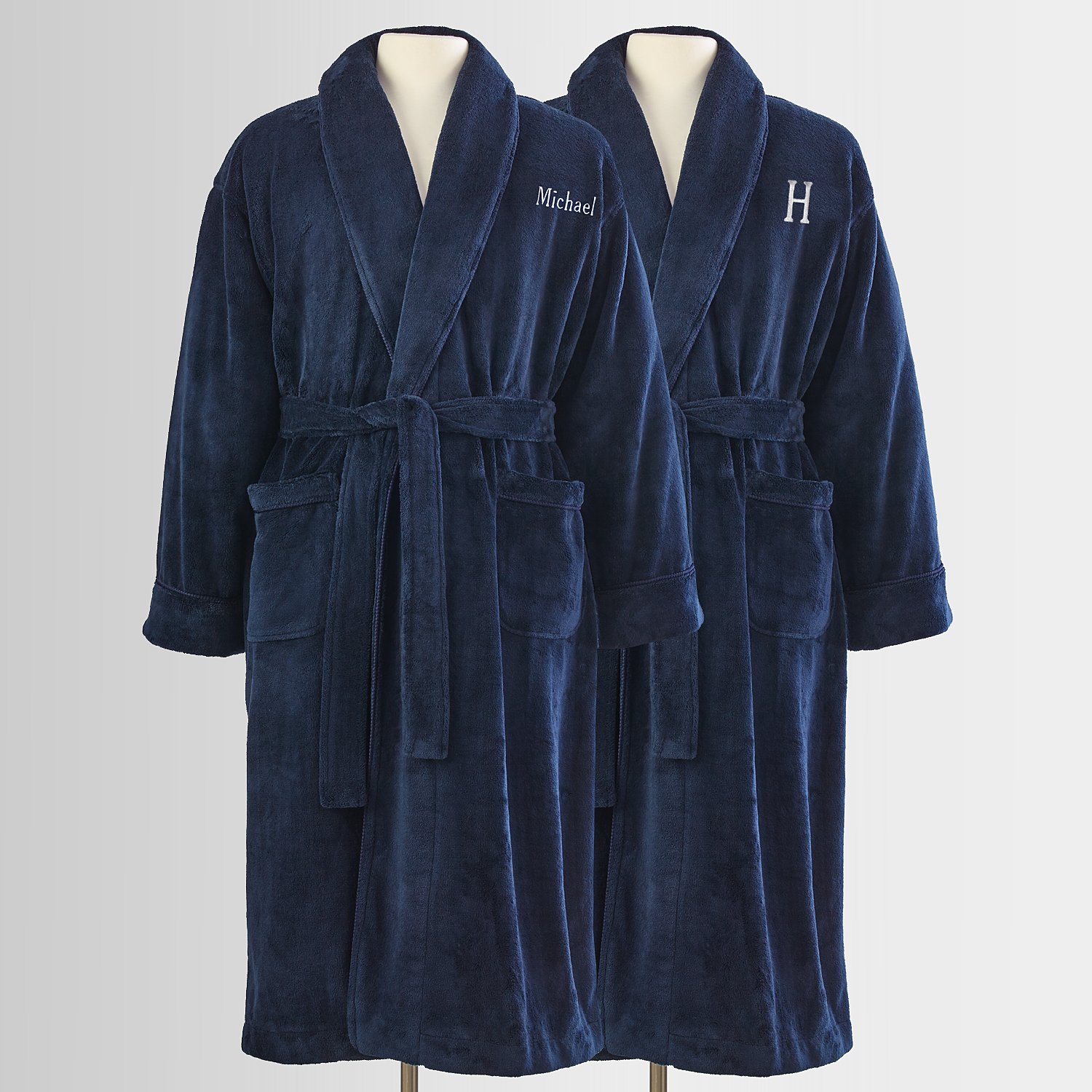 Couple's Five Star Plush Robe Set - 2 Men's L/XL
