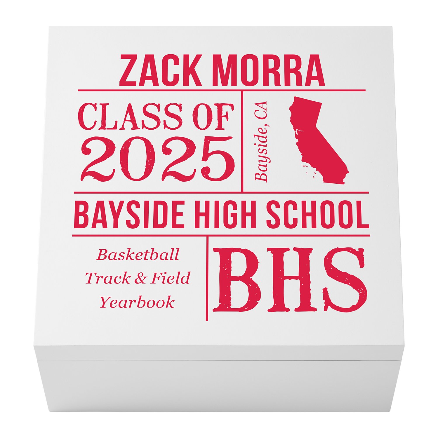 All About the Graduate Keepsake Box - Red