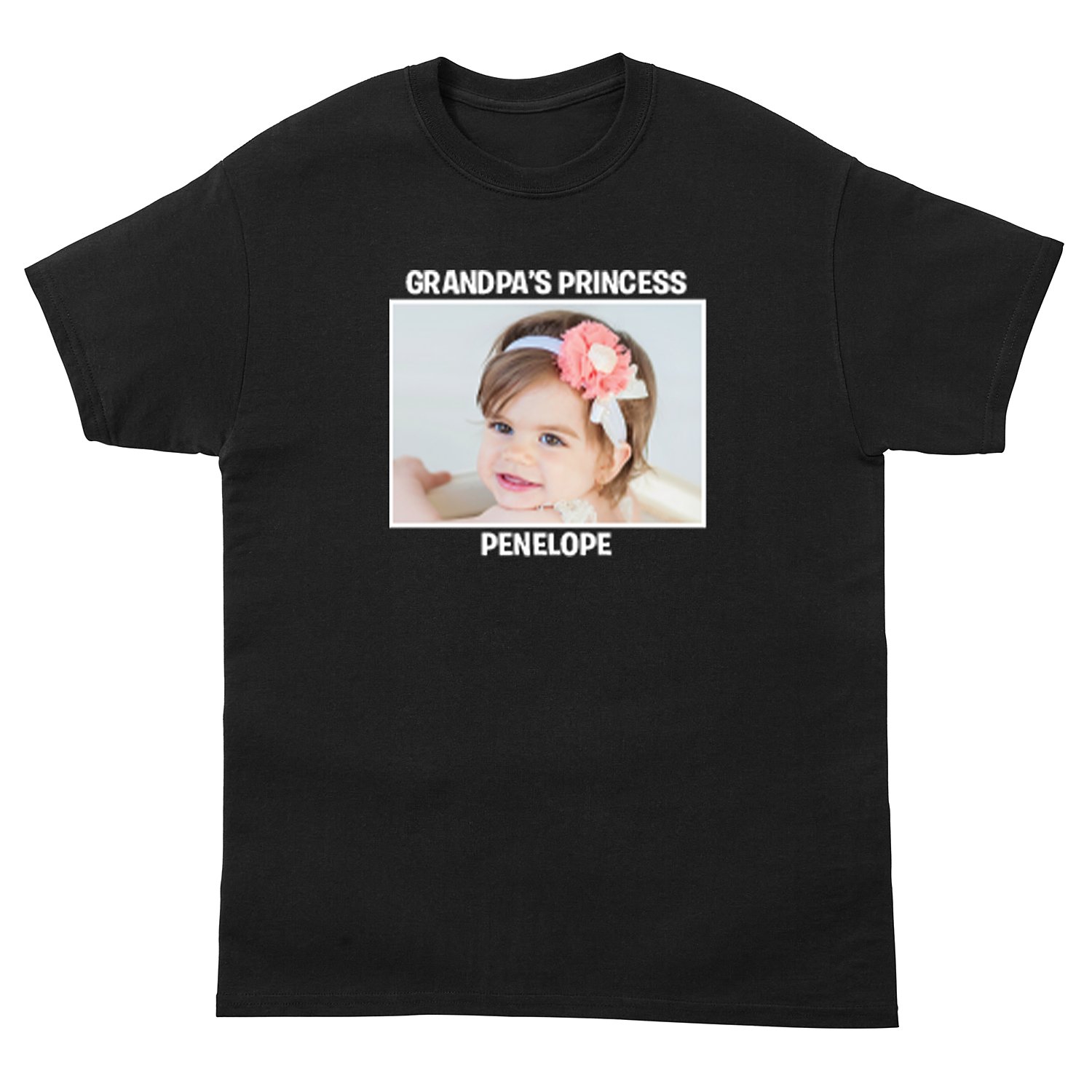 Create Your Own Photo T-shirt - Black - 2XL