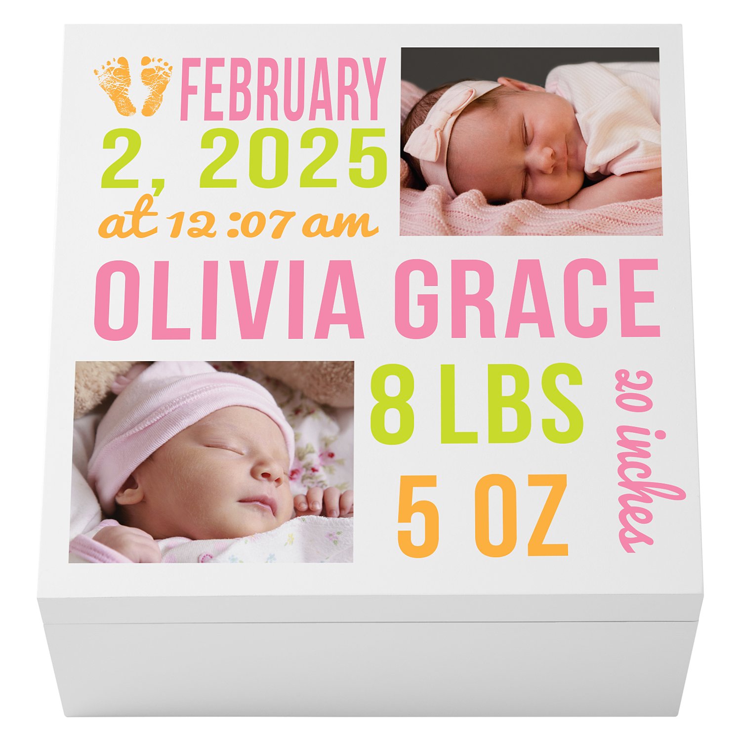 Bundle of Love Photo Keepsake Box - Pink