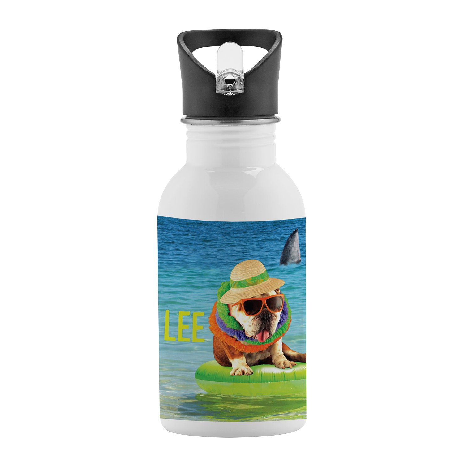 Animal With An Attitude Water Bottle-Bulldog