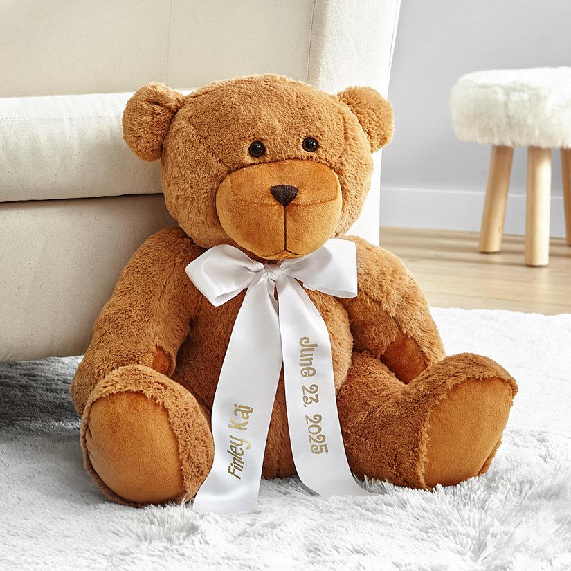 27" Cuddly Personalized Plush Bear 3 27" Cuddly Personalized Plush Bear